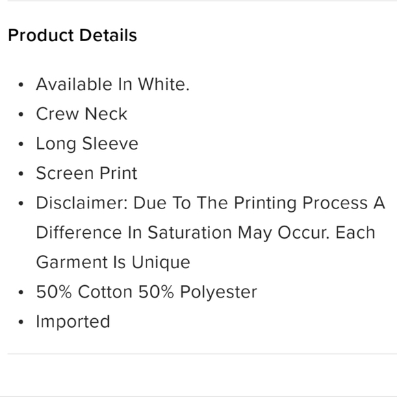 NWOT Men's Malcolm X Crew Neck Sweatshirt - Picture 7 of 7